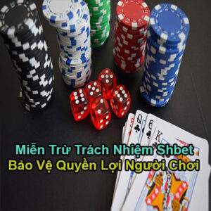 LOGO Miễn Trừ Trách Nhiệm Shbet Bảo Vệ Quyền Lợi Người Chơi
